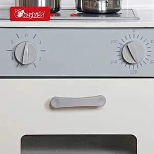 Popular Kids Cooking Play Set Electric Wooden Kitchen Toy With Light Sound W10C824